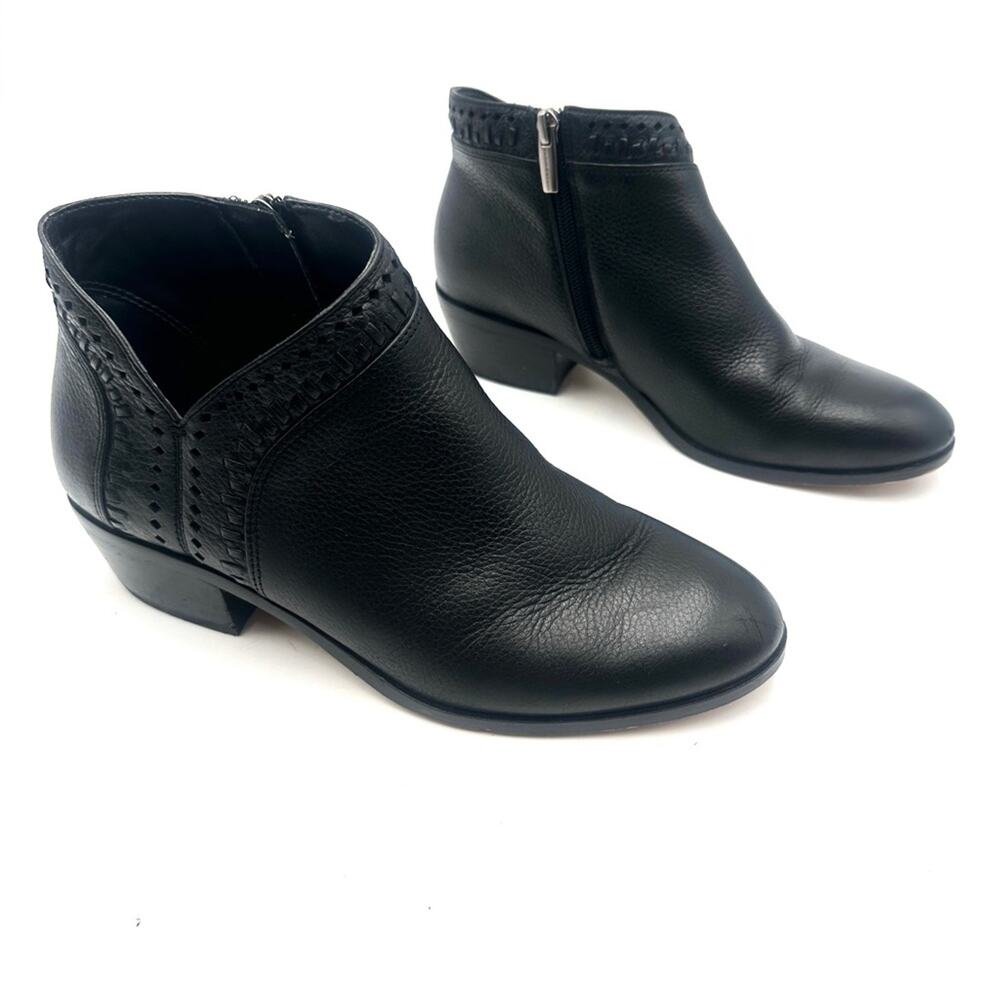 Vince Camuto - Parrla women's black Leather ankle Booties - SIZE 8 - Picture 3 of 13
